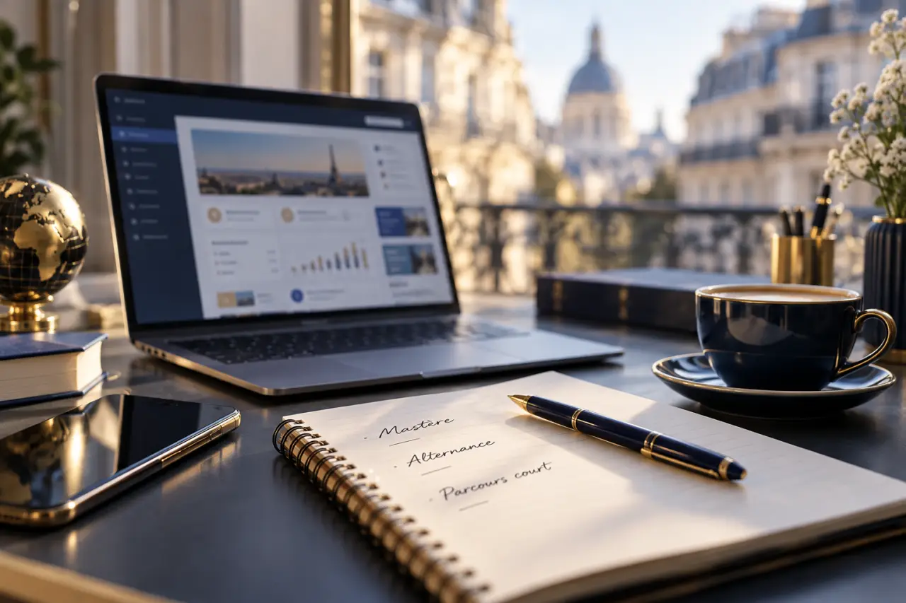 E-learning en stratégie digitale à Paris : faut-il choisir un mastère, l’alternance ou un parcours court ?