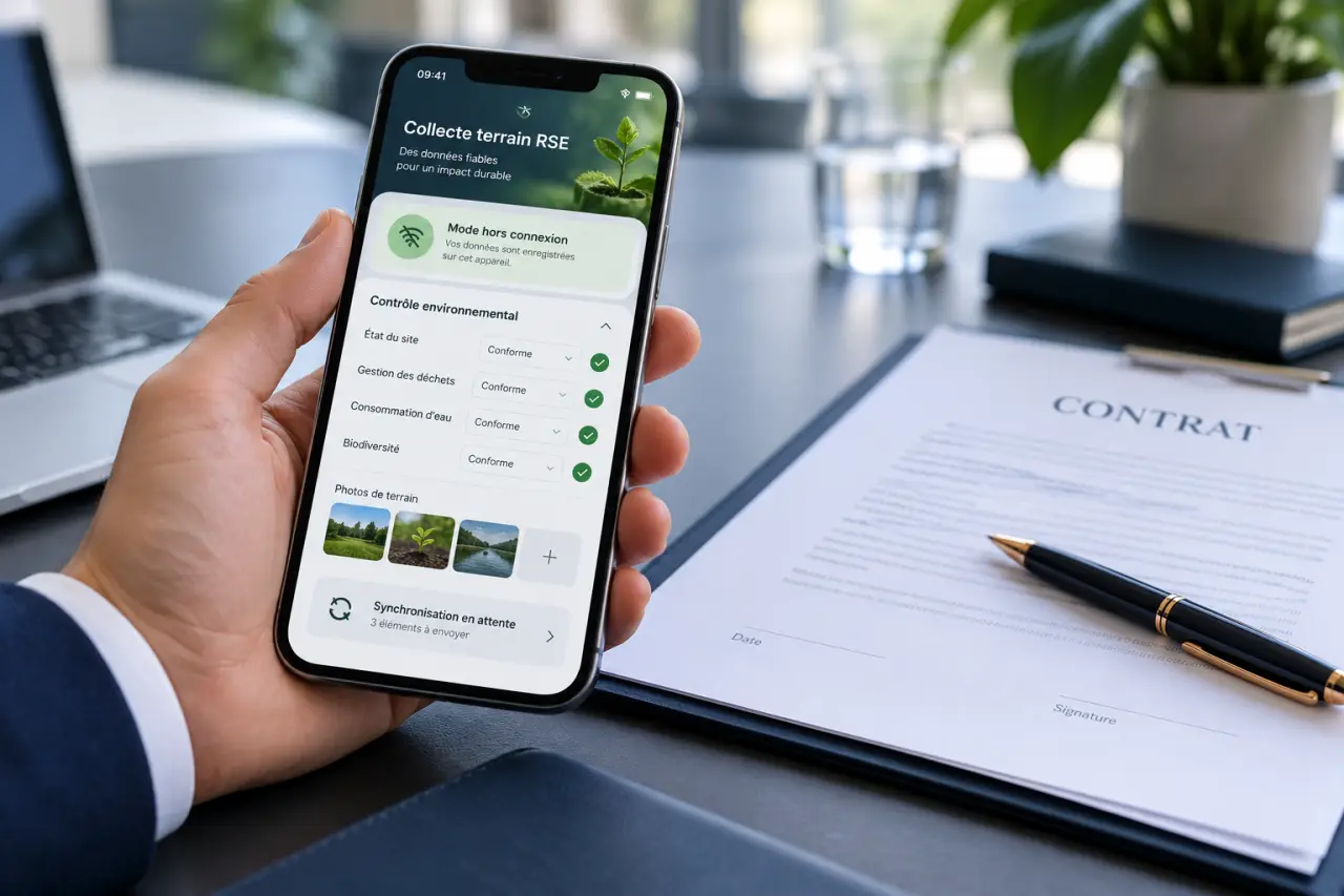 Logiciel RSE mobile : testez la collecte hors connexion avant de signer