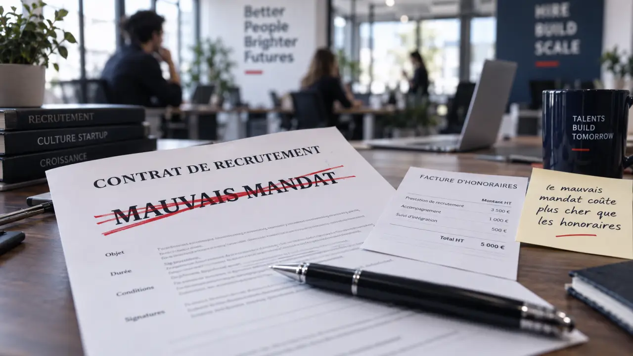Cabinet de recrutement startup : le mauvais mandat coûte plus cher que les honoraires